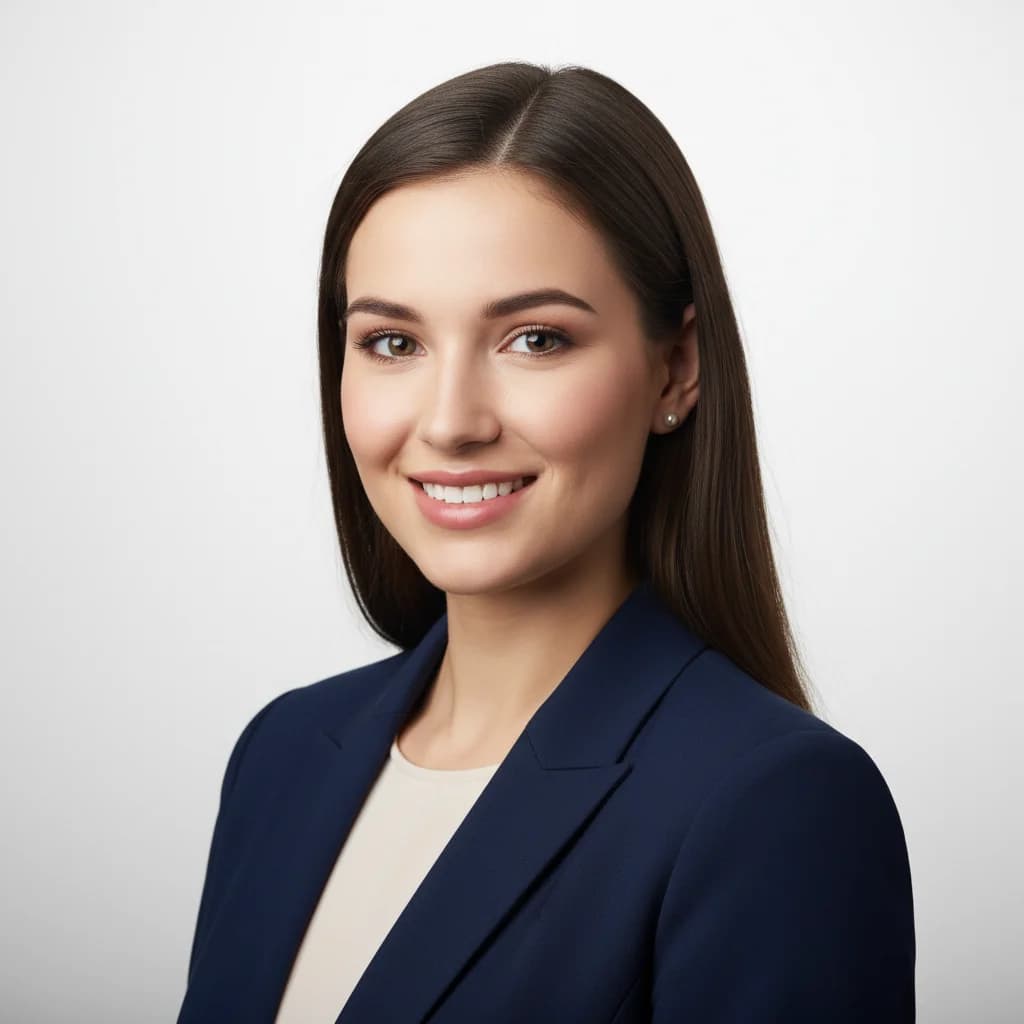 Professional AI headshot after using SelfAI AI photo studio