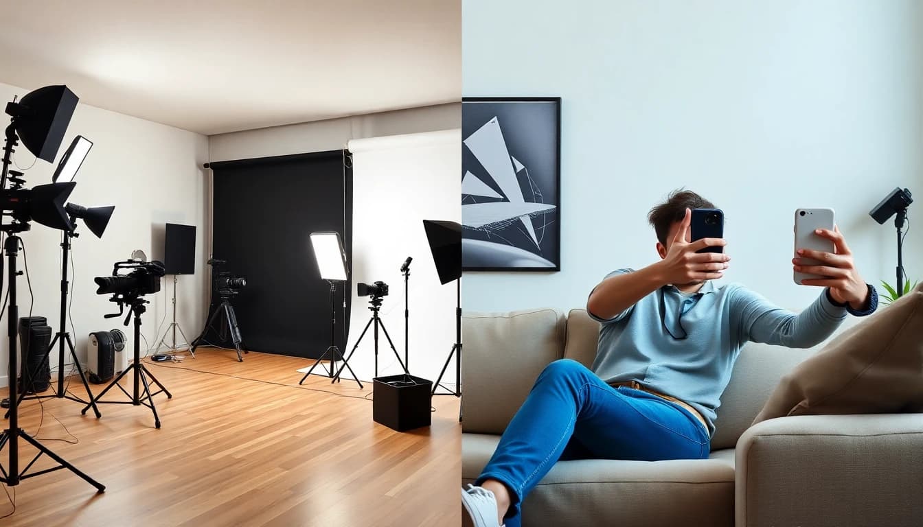 AI headshot generator vs professional photographer studio comparison - SelfAI