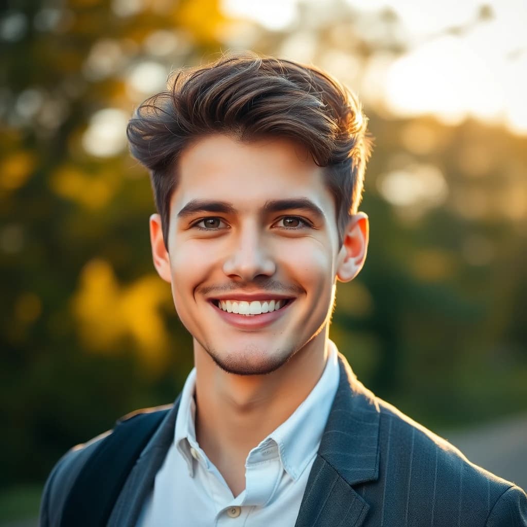 AI generated natural light outdoor portrait - SelfAI AI photo editor